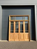 Antieke oranjerie 4-slag, geloogd met een bovenlicht, Ophalen of Verzenden