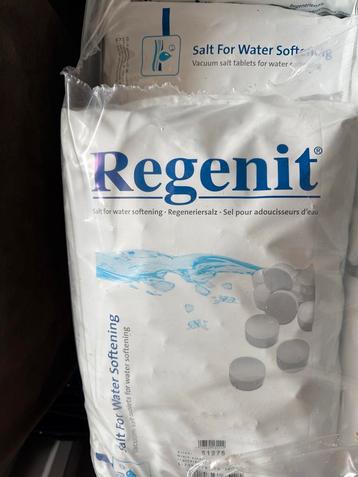Waterontharder Regenit Zout tabletten 25 kg ontharderzout beschikbaar voor biedingen