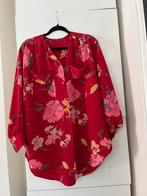 Vintage Rode Zijden Blouse - Maat 42/44, Verzenden, Zo goed als nieuw, Maat 42/44 (L), Rood