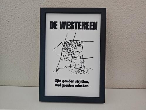 plattegrond decoratie De Westereen / Zwaagwesteinde 3d, Huis en Inrichting, Woonaccessoires | Tekstborden en Spreuken, Nieuw, Ophalen of Verzenden