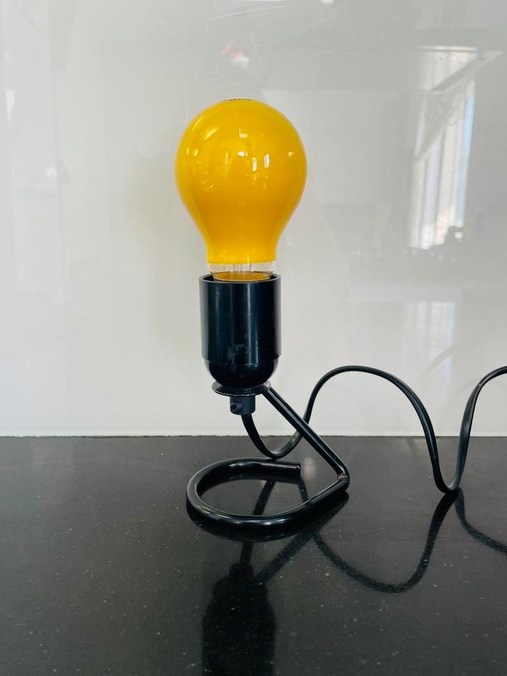 Lichtworm Draadlamp SILLY 1980’s, Huis en Inrichting, Lampen | Tafellampen, Zo goed als nieuw, Minder dan 50 cm, Metaal, Ophalen of Verzenden