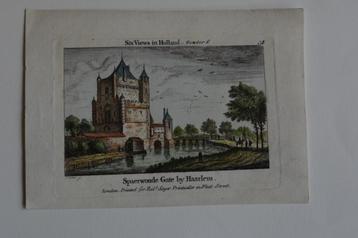 HAARLEM AMSTERDAMSCHE POORT Kopergravure 1755 GX1 beschikbaar voor biedingen