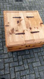 Salontafel, Huis en Inrichting, Tafels | Salontafels, Ophalen, Vierkant, Minder dan 50 cm, Grenenhout