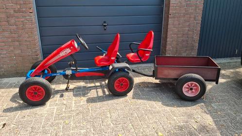 Berg mamoetskelter met extra zitje en aanhanger, Kinderen en Baby's, Speelgoed | Buiten | Skelters, Zo goed als nieuw, Berg, Duozit