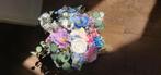 Let love grow - Trouwboeket met haarclip en boutonnière, Ophalen of Verzenden, Nieuw, Wit, Accessoires