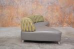 Fraaie, unieke Leolux Archipel designbank in leer + stof, Metaal, Leolux, Leolux, Design