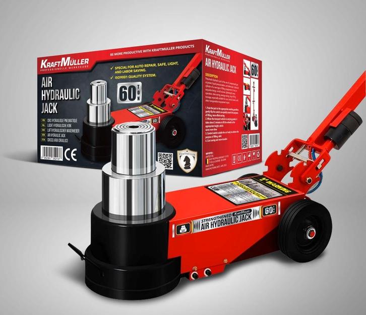 Garagekrik Heavy Load Pro 60 ton, Auto diversen, Krikken, Nieuw, Garagekrik, Hydraulisch, Ophalen of Verzenden