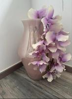Nieuwe vaas met orchideeën, Huis en Inrichting, Woonaccessoires | Vazen, Overige kleuren, Nieuw, Ophalen of Verzenden, Glas