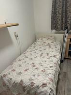 Bed incl zeer goed matras beddenteus en latex topper, Huis en Inrichting, Ophalen of Verzenden, Zo goed als nieuw, Eenpersoons
