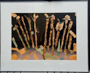 Rinné Mervel Zeefdruk in Lijst- 80 x 100 cm beschikbaar voor biedingen