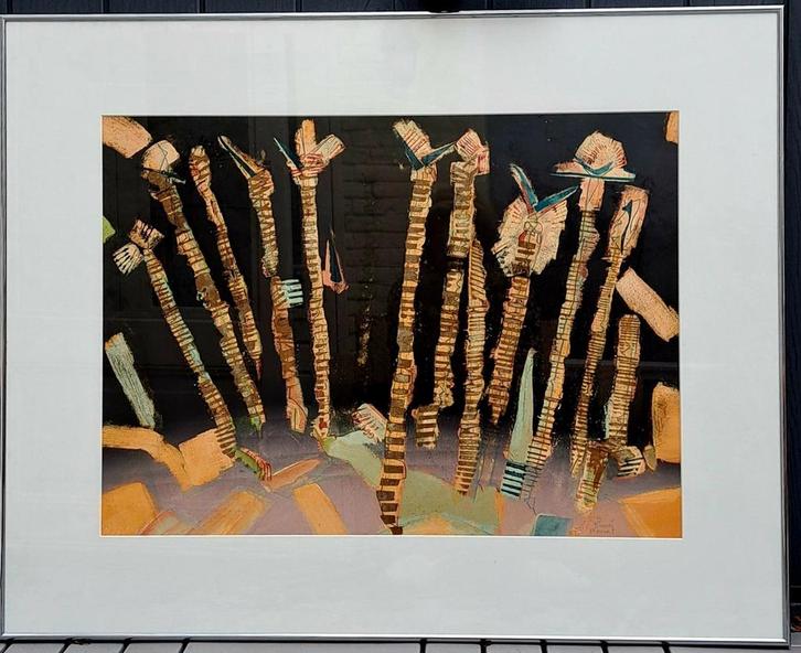 Rinné Mervel Zeefdruk in Lijst- 80 x 100 cm, Antiek en Kunst, Kunst | Litho's en Zeefdrukken, Ophalen