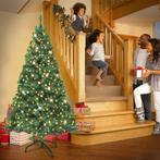 Grote Groene Kerstboom Incl. Vastverbouwde Led's 210cm., Diversen, Kerst, Ophalen of Verzenden, Nieuw