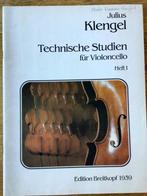 Julius Klengel, technische studies voor cello, deel 1, Ophalen of Verzenden, Zo goed als nieuw, Cello
