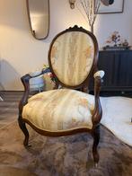 Mooie vintage fauteuil met bloemmotief, Ophalen