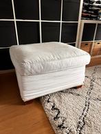 Linteloo Pouf WIT LINNEN, Gebruikt, Ophalen of Verzenden, 50 tot 75 cm, Vierkant