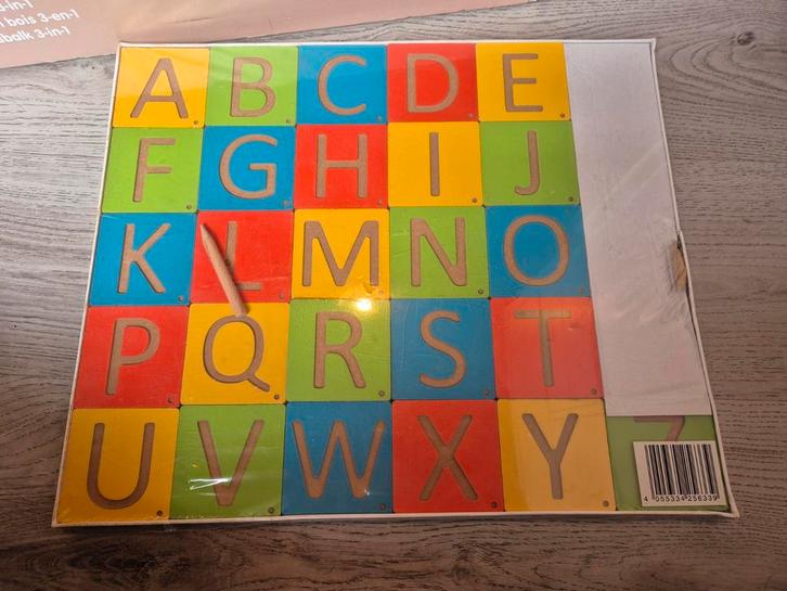 Letters leren schrijven - Hout, Kinderen en Baby's, Speelgoed | Educatief en Creatief, Nieuw, Taal en Lezen, Ophalen