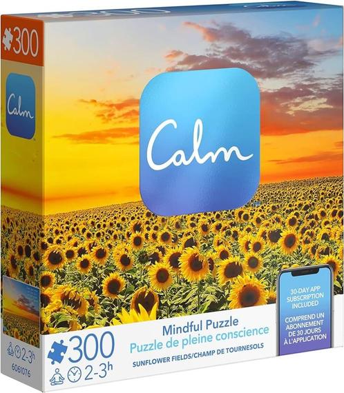 Calm - mindful puzzle - 300 stukjes - met app - als nieuw, Hobby en Vrije tijd, Denksport en Puzzels, Zo goed als nieuw, Legpuzzel