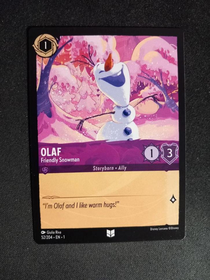 Olaf 52/204 Lorcana The First Chapter NM, Hobby en Vrije tijd, Verzamelkaartspellen | Overige, Zo goed als nieuw, Losse kaart