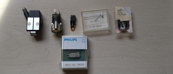 Diverse Pick-up elementen en naalden., Audio, Tv en Foto, Platenspelers, Zo goed als nieuw, Platenspeler-onderdeel, Philips, Ophalen of Verzenden