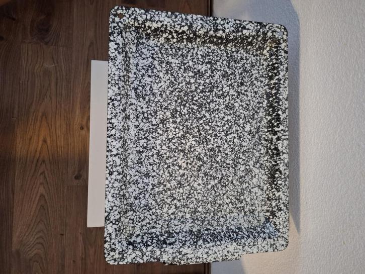 geëmailleerde ovenschaal, dienblad, fruitschaal 39 x 30 x 3, Antiek en Kunst, Curiosa en Brocante, Ophalen of Verzenden