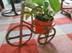 Vintage rotan planter, bloempothouder, Ophalen of Verzenden