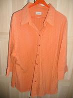 CANDA (C & A) oranje blouse ¾ mouw; schuin sierstekenpatroon, Verzenden, Blouse of Tuniek, Oranje, Gedragen