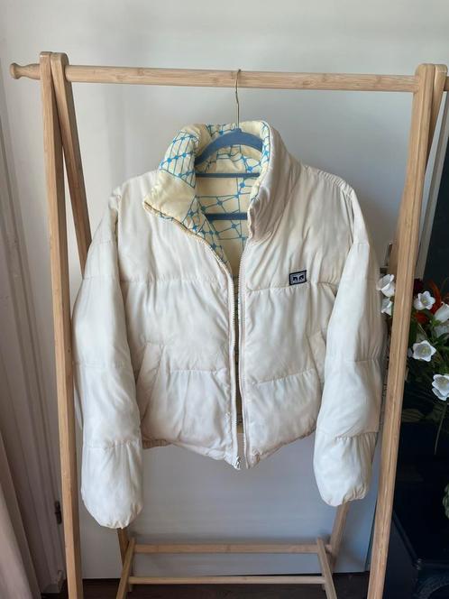 M - obey reversible puffer, Kleding | Dames, Jassen | Winter, Gedragen, Maat 38/40 (M), Wit, Ophalen of Verzenden
