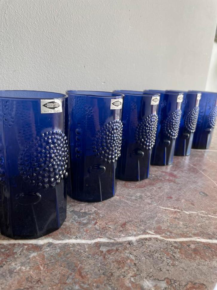 NIEUW Glazen 6x Flora Oiva Toikka for Nuutajärvi, 1966, Verzamelen, Glas en Borrelglaasjes, Nieuw, Overige typen, Ophalen