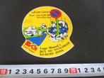 sticker naaldwijk b van giesen verzekeringen strip wrak auto, Verzamelen, Ophalen, Zo goed als nieuw, Bedrijf of Vereniging