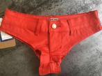 Rode leren hot pants dames sexy broekje hotpants, Maat 38/40 (M), Kort, Verzenden, Nieuw