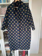 Blauwe wollen jas met stippen - Maat M, Ophalen of Verzenden, Zo goed als nieuw, Maat 38/40 (M), Blauw