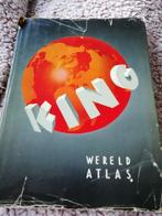 Oude king wereld atlas 1958, Boeken, Atlassen en Landkaarten, Gelezen, Wereld, Ophalen of Verzenden, Drs. G.J. de Vries