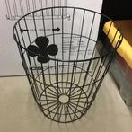 Zwarte Stalen Draadmand Aaardappelmand ( stalen draadmand ), Ophalen of Verzenden, Zo goed als nieuw, Rond, Overige materialen