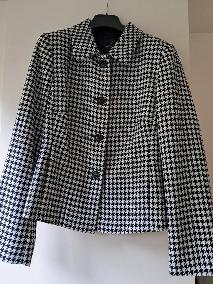 Zwart/creme jasje/blazer maat 42, Kleding | Dames, Jasjes, Kostuums en Pakken, Nieuw, Jasje, Maat 42/44 (L), Zwart, Ophalen of Verzenden