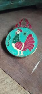 Vintage cloissonné Haan & Zeilschip clip geld/book, Antiek en Kunst, Antiek | Emaille, Ophalen of Verzenden