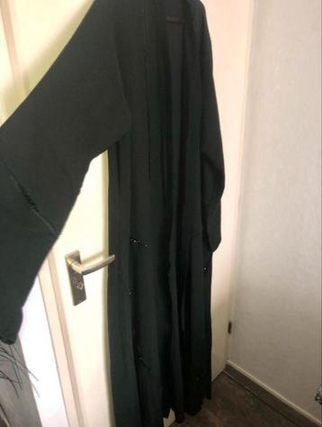 Donker groen  open abaya, grote maat L/XL 44/46/48 beschikbaar voor biedingen