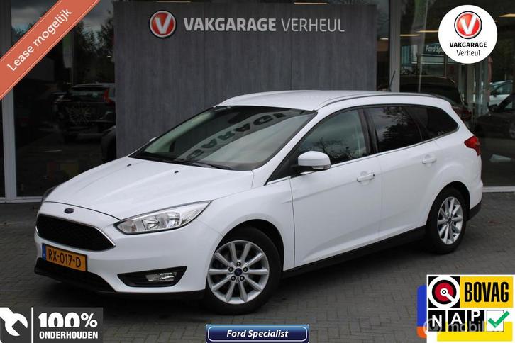 Ford Focus Wagon 1.0 Edition|125Pk|Trekhaak|Navi|Boekjes|Nap, Auto's, Ford, Bedrijf, Te koop, Focus, ABS, Airbags, Airconditioning