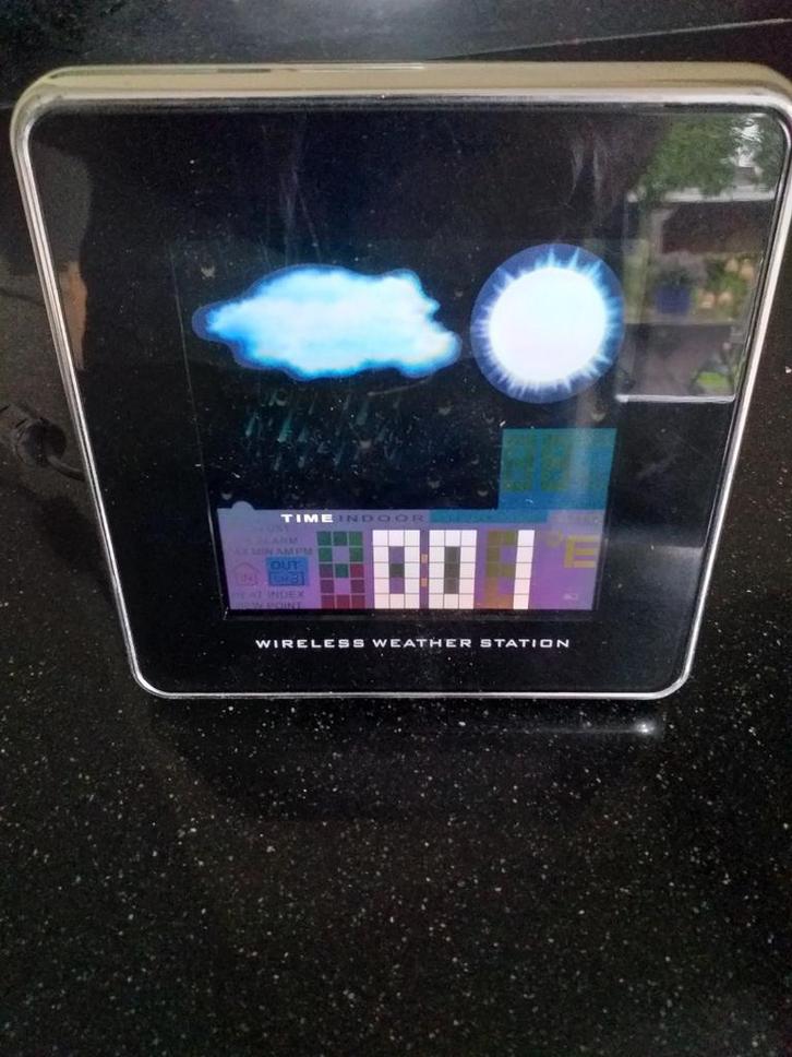 Draadloos Weerstation met Kleurendisplay, Audio, Tv en Foto, Weerstations en Barometers, Gebruikt, Weerstation, Ophalen