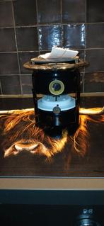 Mooi zwart 1-pits petroleumstel / oliestel, Antiek en Kunst, Antiek | Emaille, Ophalen of Verzenden