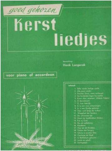 Piano of accordeon-Henk Langerak: Kerstliedjes-kerst liedjes beschikbaar voor biedingen