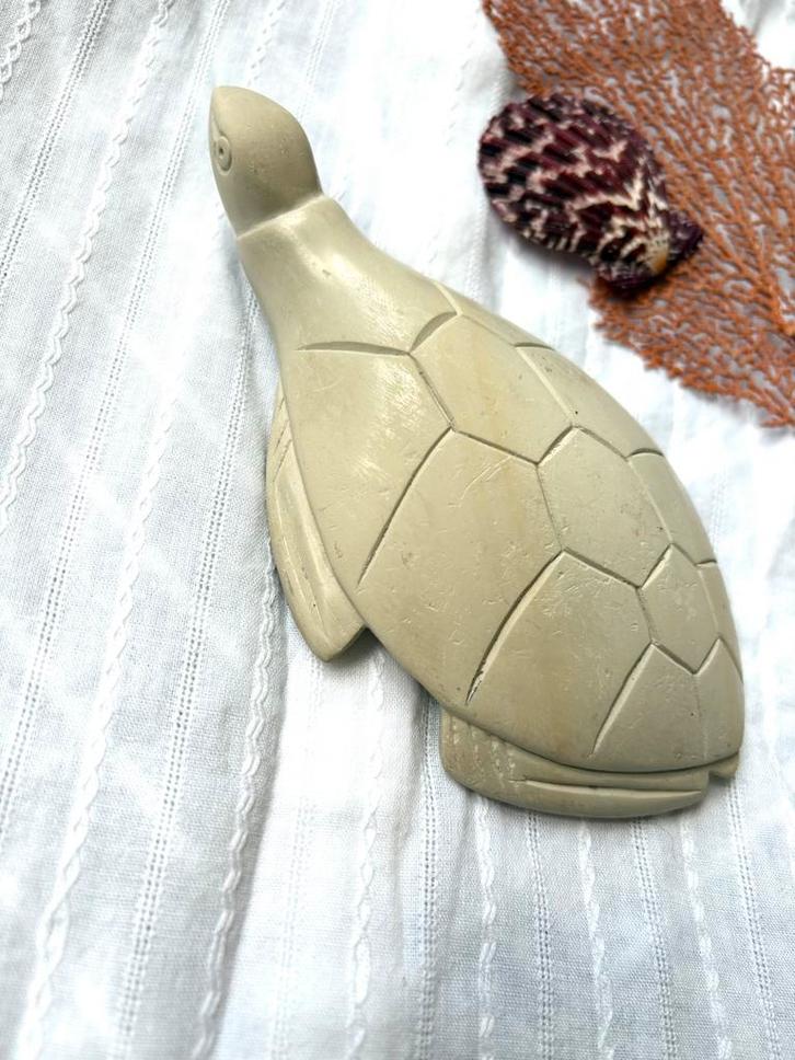 Stenen schildpad, Sieraden, Tassen en Uiterlijk, Edelstenen, Zo goed als nieuw, Ophalen of Verzenden