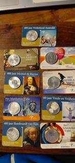 9 zilveren Herdenkingsmunten, Ophalen, Koningin Beatrix, Euro's