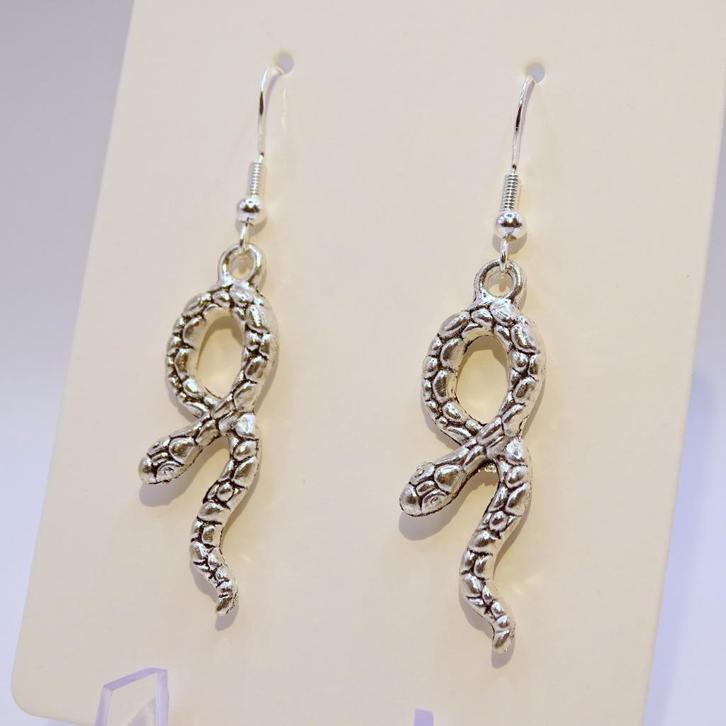 Slangen oorbellen, Sieraden, Tassen en Uiterlijk, Oorbellen, Nieuw, Hangers, Overige materialen, Verzenden
