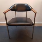 Vintage Tijsseling fauteuil, stoel, bureaustoel (NL - '70), Huis en Inrichting, Stoelen, Metaal, Gebruikt, Eén, Zwart