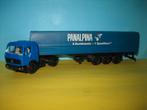 Panalpina  MERCEDES met oplegger  blauw Herpa, Ophalen of Verzenden, Zo goed als nieuw, Bus of Vrachtwagen, Herpa