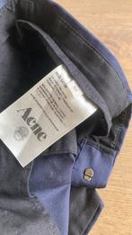 Mooie herenbroek Acne donkerblauw, Ophalen of Verzenden, Zo goed als nieuw, Maat 52/54 (L), Blauw