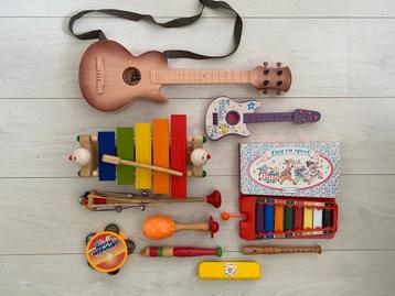 Onwijs leuke set eerste muziekinstrumenten van hout kinderen beschikbaar voor biedingen