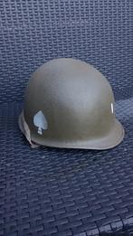 Fixed bale front seam Airborne m1 helmet, Verzamelen, Ophalen of Verzenden