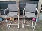Barstoelen / Barkrukken / Statafel stoelen 4 stuks, Tuin en Terras, Ophalen, Gebruikt, Aluminium