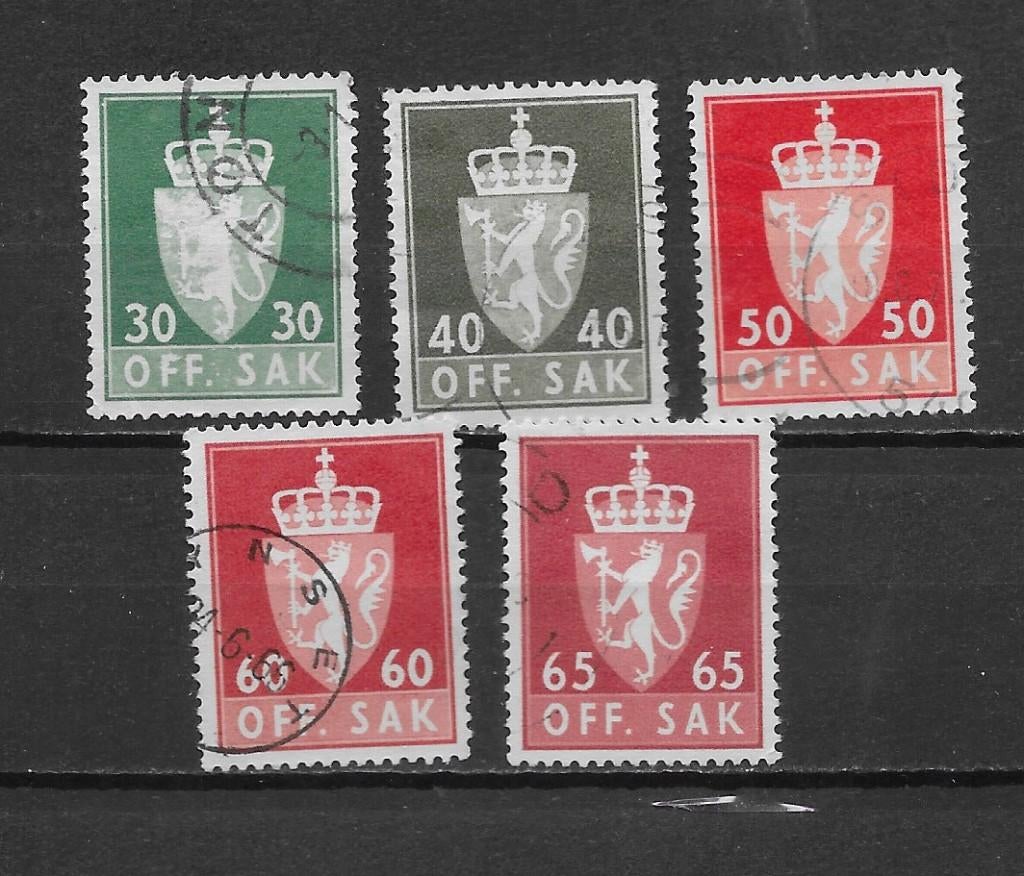 Noorwegen 1962, Postzegels en Munten, Postzegels | Europa | Scandinavië, Verzenden, Noorwegen, Gestempeld